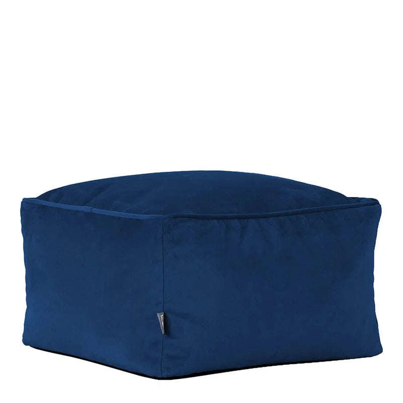 Jane Velvet Square Pouffe Ottoman