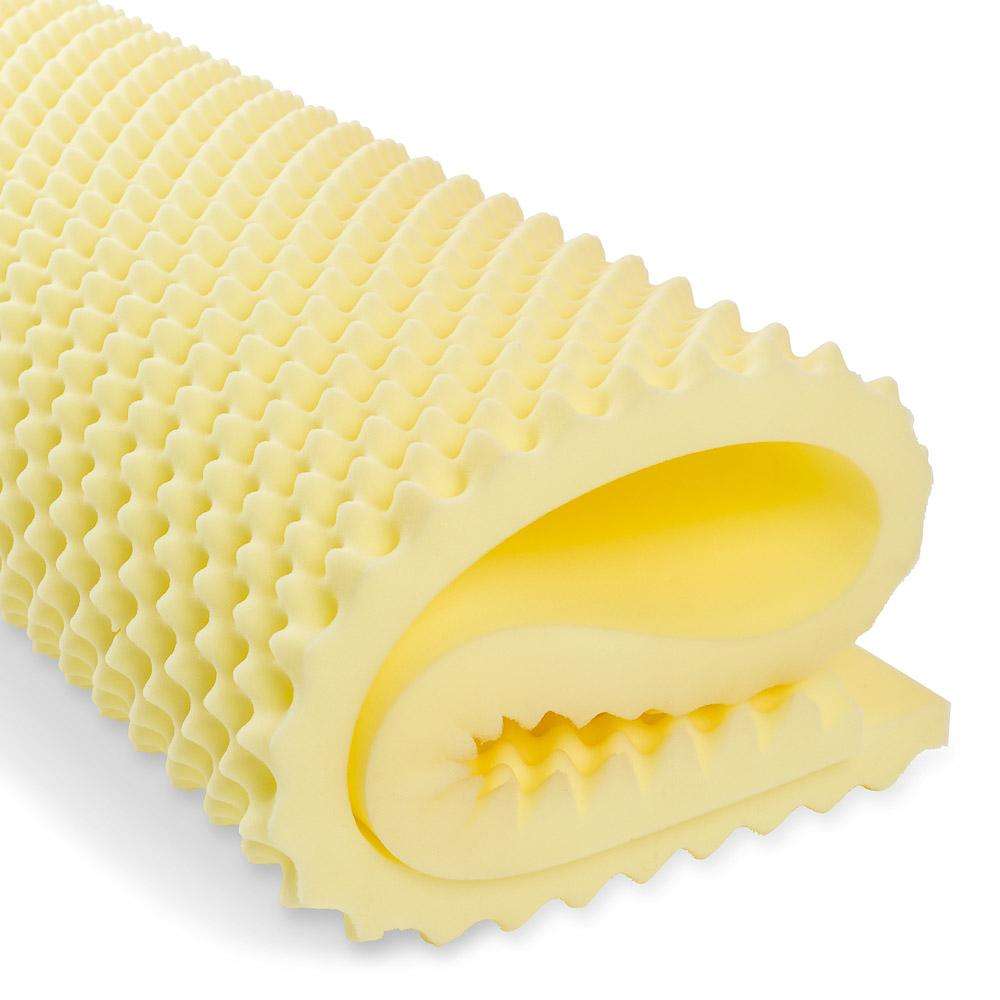 Convoluted Mattress Toppers- Yellow