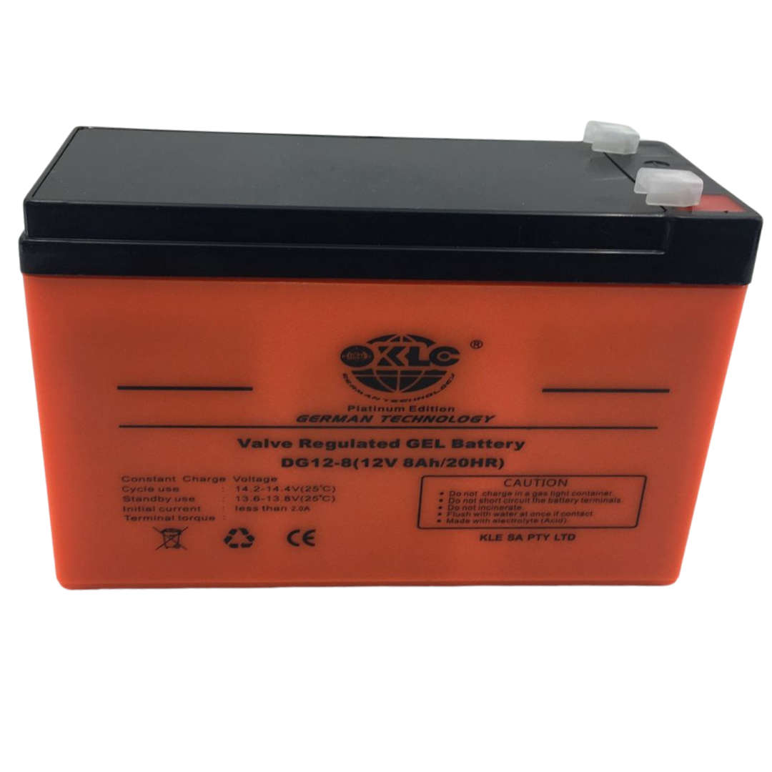 12V 8AH/20HR  Valve Regulated GEL Battery - INGLE