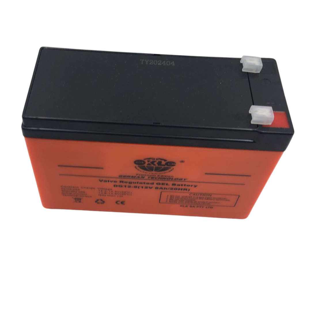 12V 8AH/20HR  Valve Regulated GEL Battery - INGLE