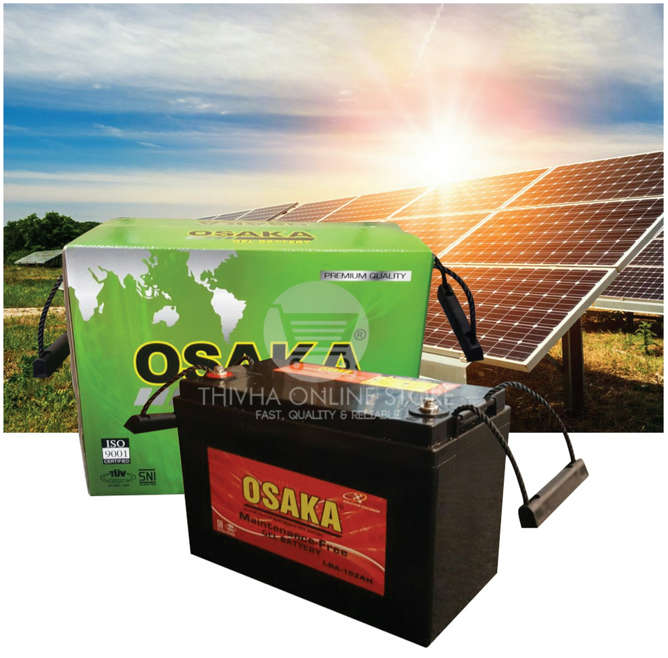 OSAKA Deep Cycle Gel Battery 102AH 12V (100% FULL CAPACITY)