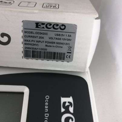 SOLAR CHARGE CONTROLLER PWM 12-24V 20A - ECCO Ocean Dream Series