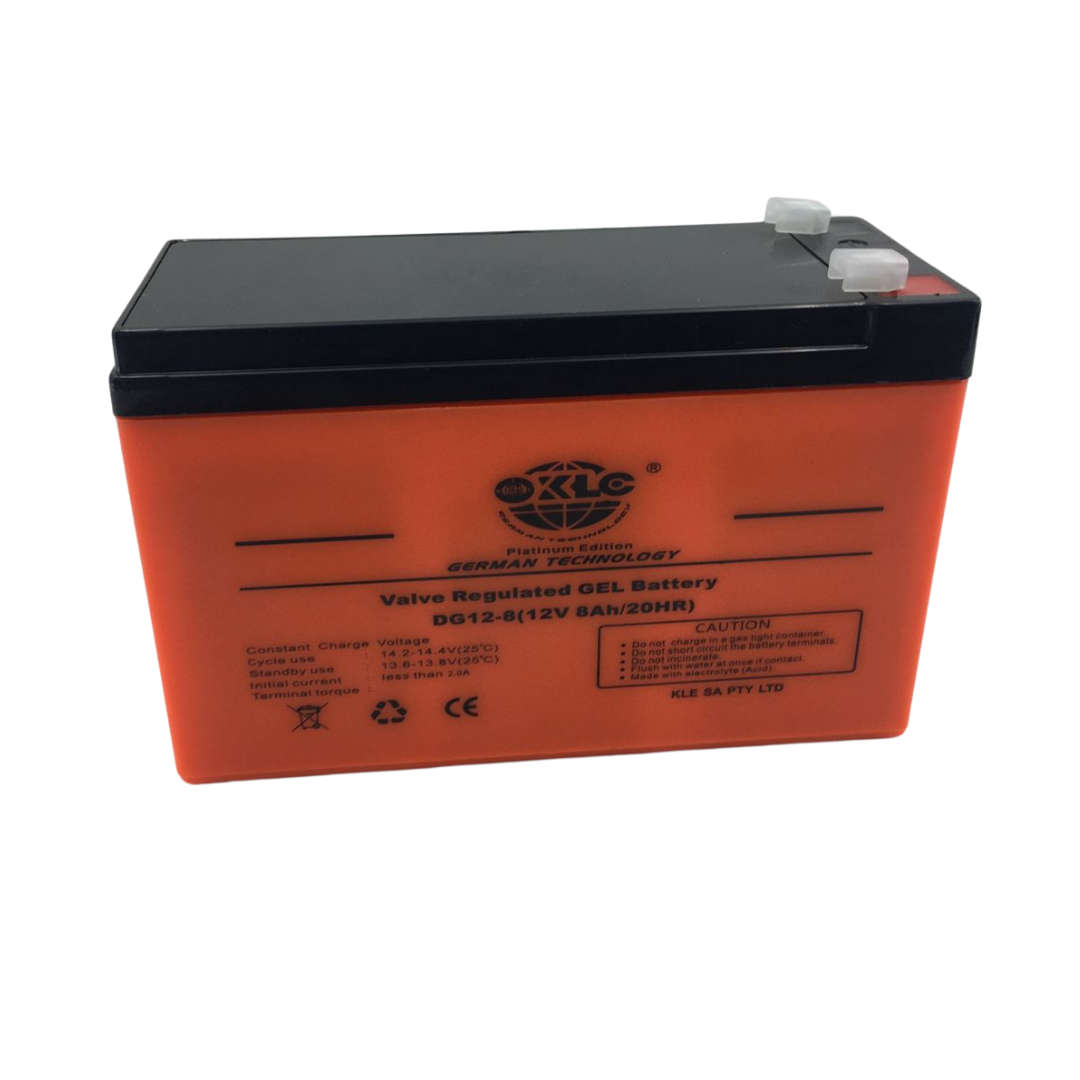 12V 8AH/20HR  Valve Regulated GEL Battery - INGLE
