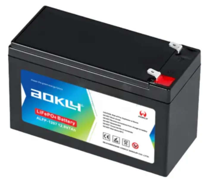 AOKLY LITHIUM IRON PHOSPHATE(LIFEPO4) BATTERY ALFP-1207(12.8V 7AH)