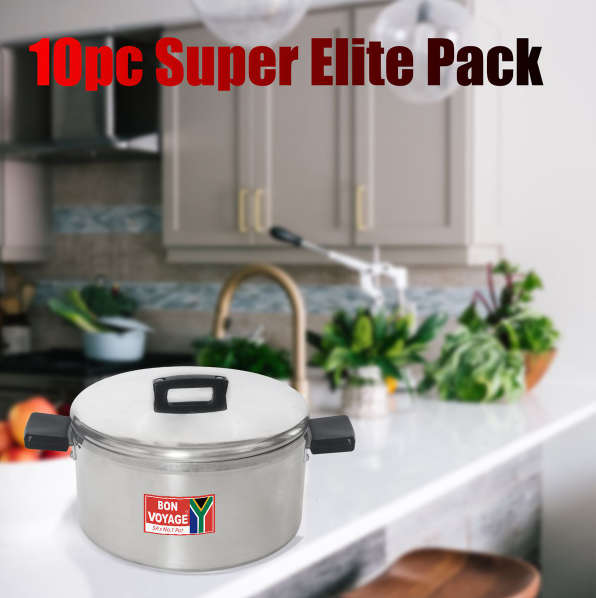 Bon Voyage - 10 Piece Pots Set Cookware Aluminium Stew Pan