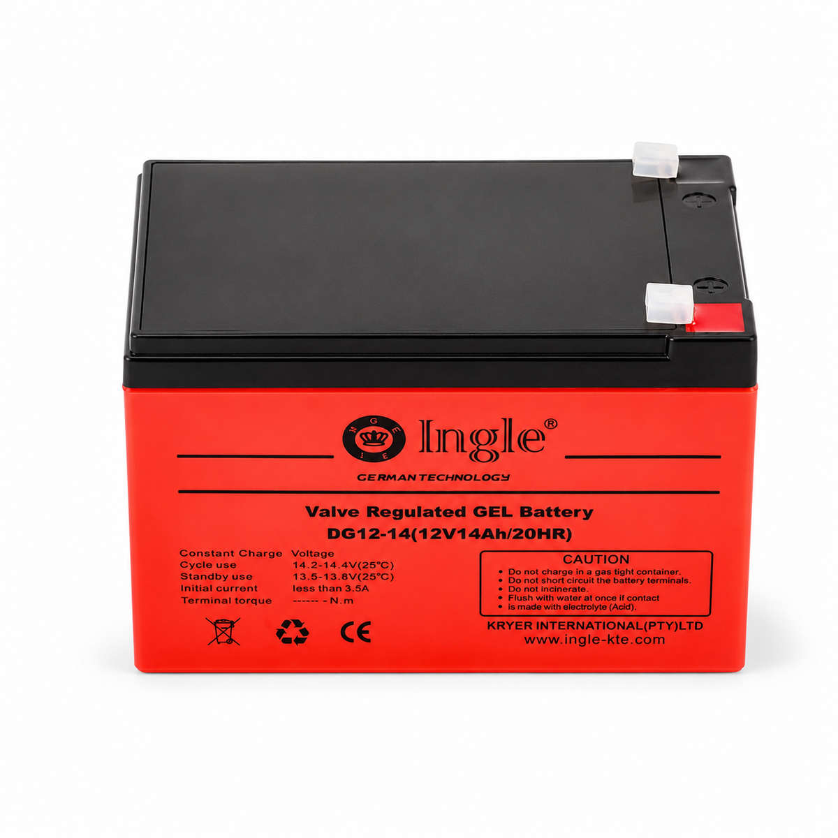 12V 14AH Gel Battery 12V14AH/20HR - Ingle Germany Technology