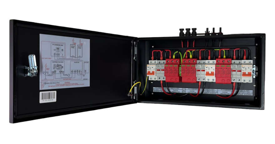 Metal Combiner Box For Solar Installation 3 In 3 Out