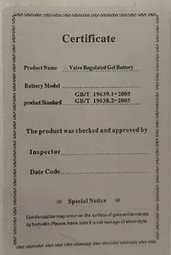 Gel Battery 12V 200AH Deep cycle Gel Battery Digimark