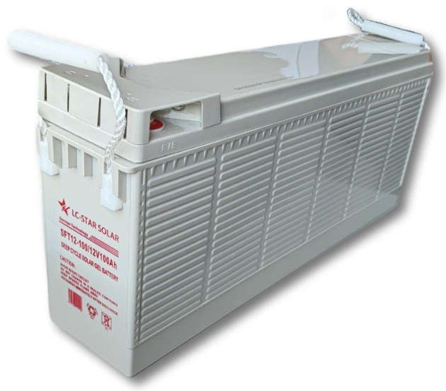 12V 100AH Deep Cycle Gel Battery - LC Star Solar Slimline