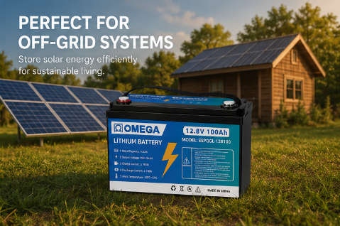 12.8v 100ah 1.28Kwh OMEGA Lithium Battery