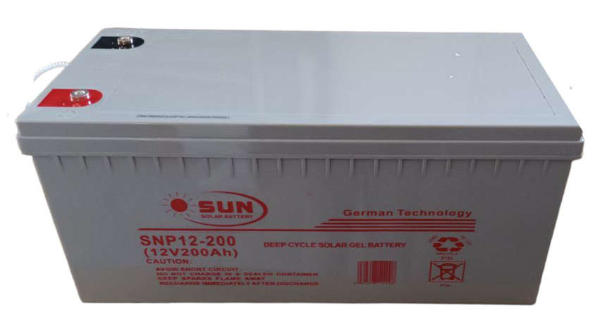 12V 200AH Deep Cycle Solar Gel Battery - SUN