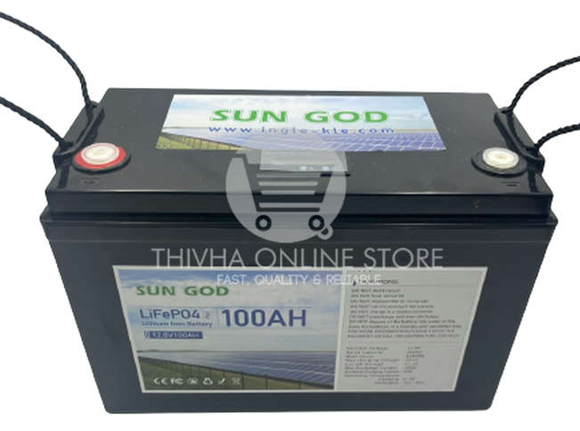 12.8V 100AH LiFeP04 Lithium Iron Battery - SUNGOD