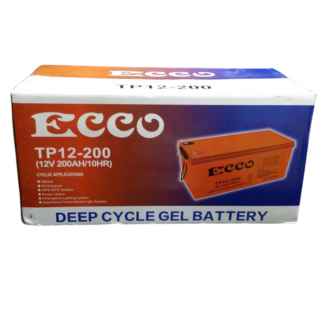 Ecco 12v 200ah deep cycle gel battery