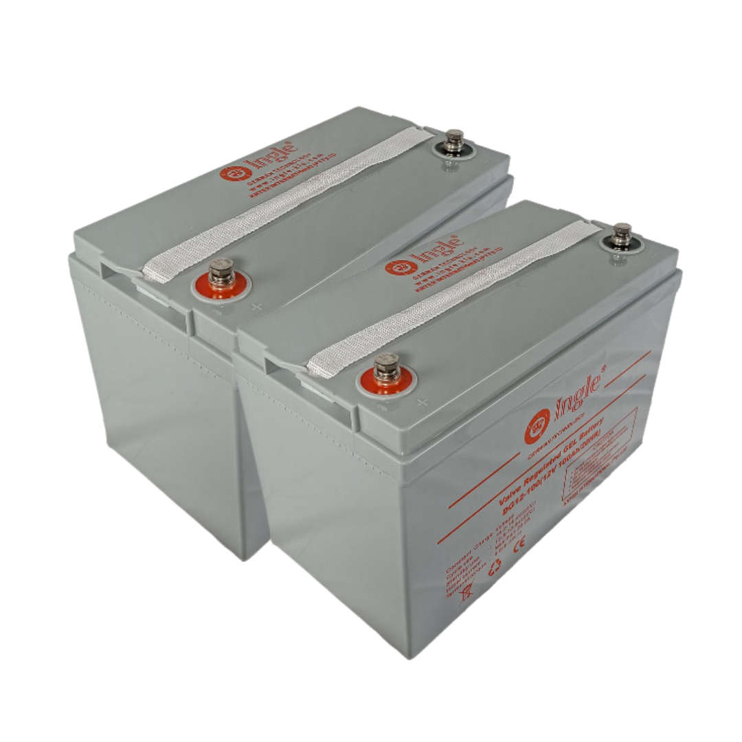 2 x 12V 100AH AGM Battery - Ingle (100% Capacity) (2PCS - 24V)