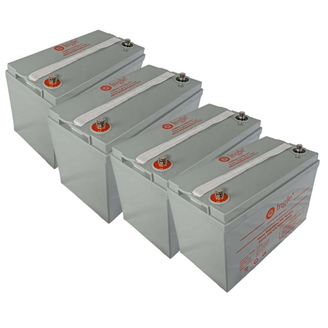 4 x 12V 100AH AGM Battery - Ingle (100% Capacity) (4PCS - 48V)