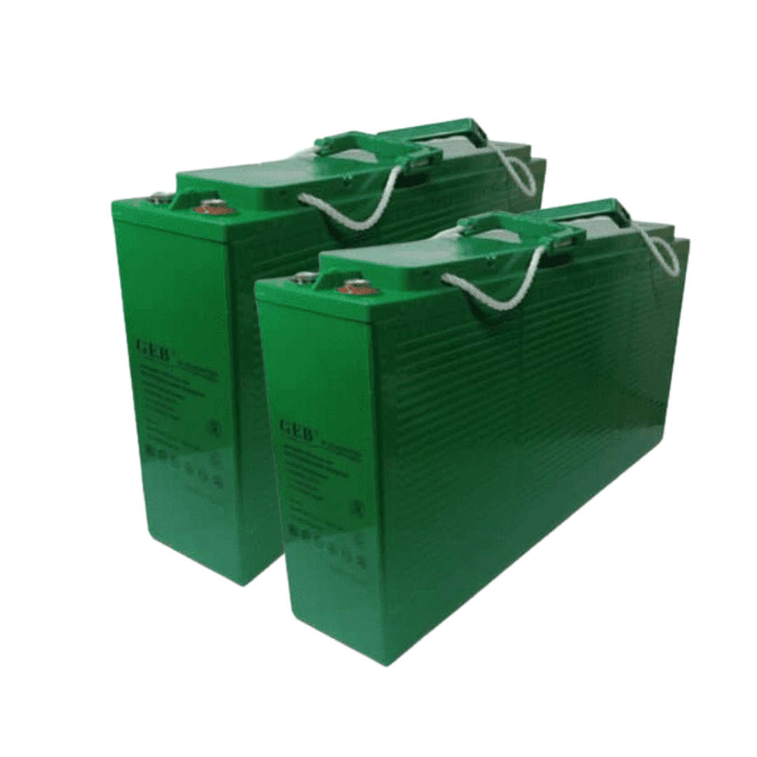 GEB deep cycle 12V 200ah gel slimline battery - 2 pcs