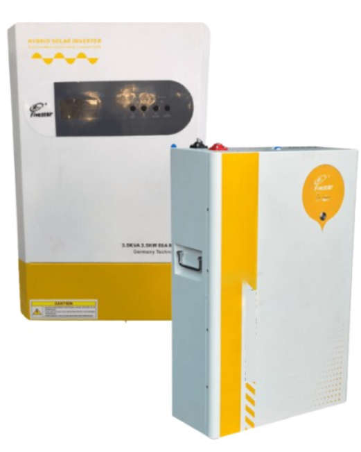 Fivestar 24V 3.5KVA 3.5KW 80A Hybrid Inverter And Fivestar Lithium Battery 25.6V 100AH 2.56KWH