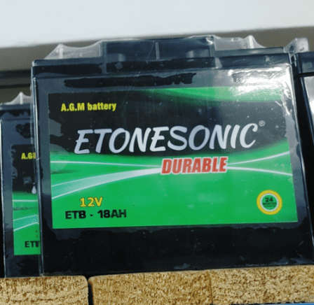 12V  AGM Durable 18AH Battery - Etonesonic