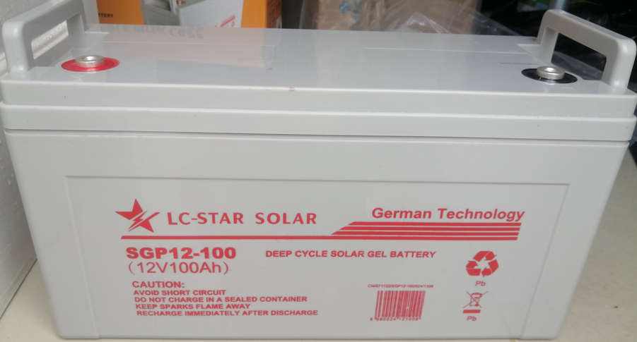 12V 100AH Deep Cycle Gel Battery - LC Star Solar (Block)