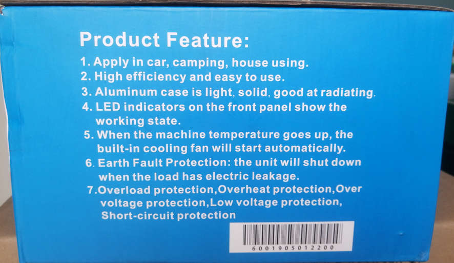 Inverter Modified Sine Wave 12 Volt 2000 Watt