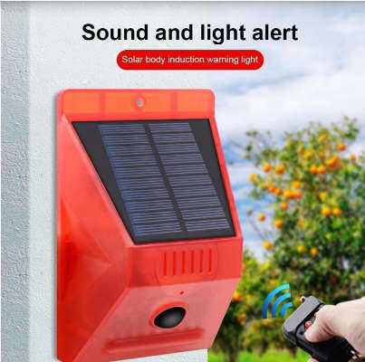SOLAR ALARM LAMP + REMOTE