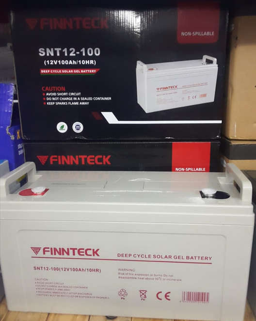 12V 100AH Deep Cycle Solar Battery - FINNTECK