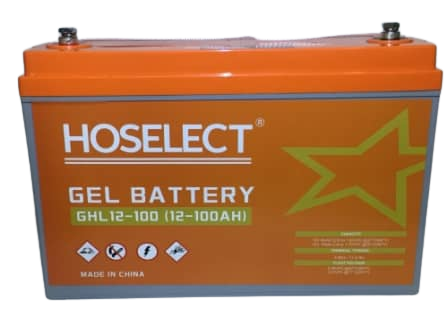 12V 100ah Gel Battery - HOSELECT x 4 Units