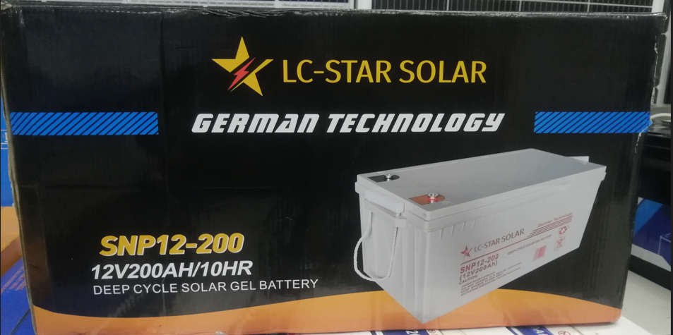 12V 200AH Deep Cycle Gel Battery - LC Star Solar Block
