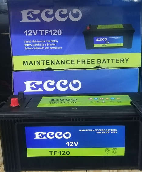 12V 120ah Deep Cycle Solar Battery - ECCO TF120