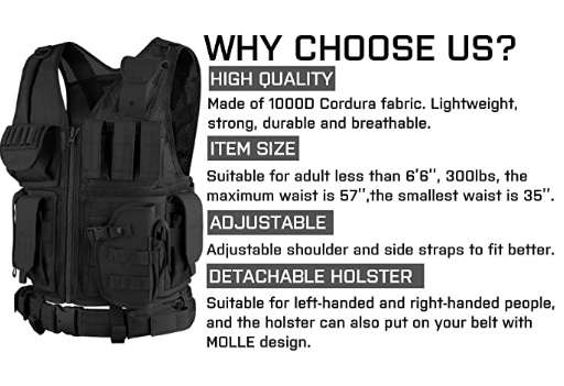 GloryFire Tactical Vest Modular