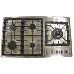 Alva GDH101 900mm Stainless Steel 5 Burner Gas Hob