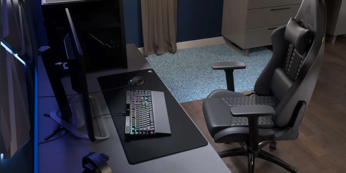 Corsair TC100 RELAXED Gaming Chair - Leatherette Black