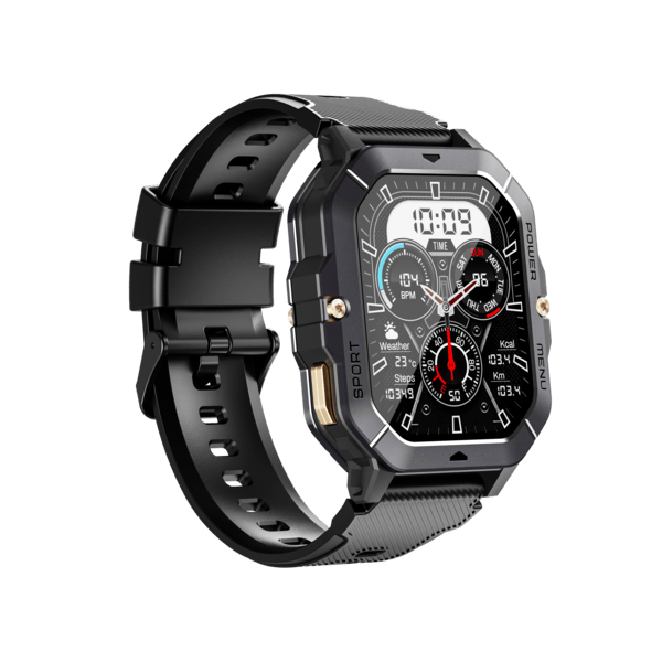 Oukitel BT101 - Rugged Smartwatch | 410mAh Battery & Compass