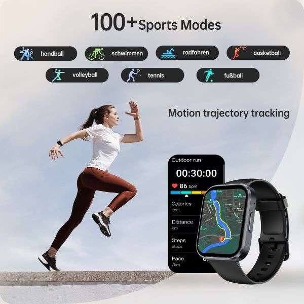 Oukitel BT103 Smartwatch - IP68 Rated + Bluetooth Calling