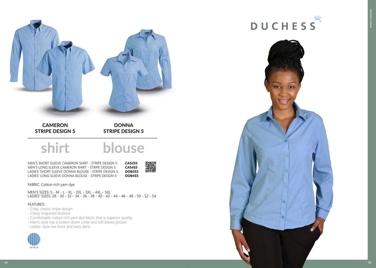 Donna Blouse Short Sleeve - Stripe 5