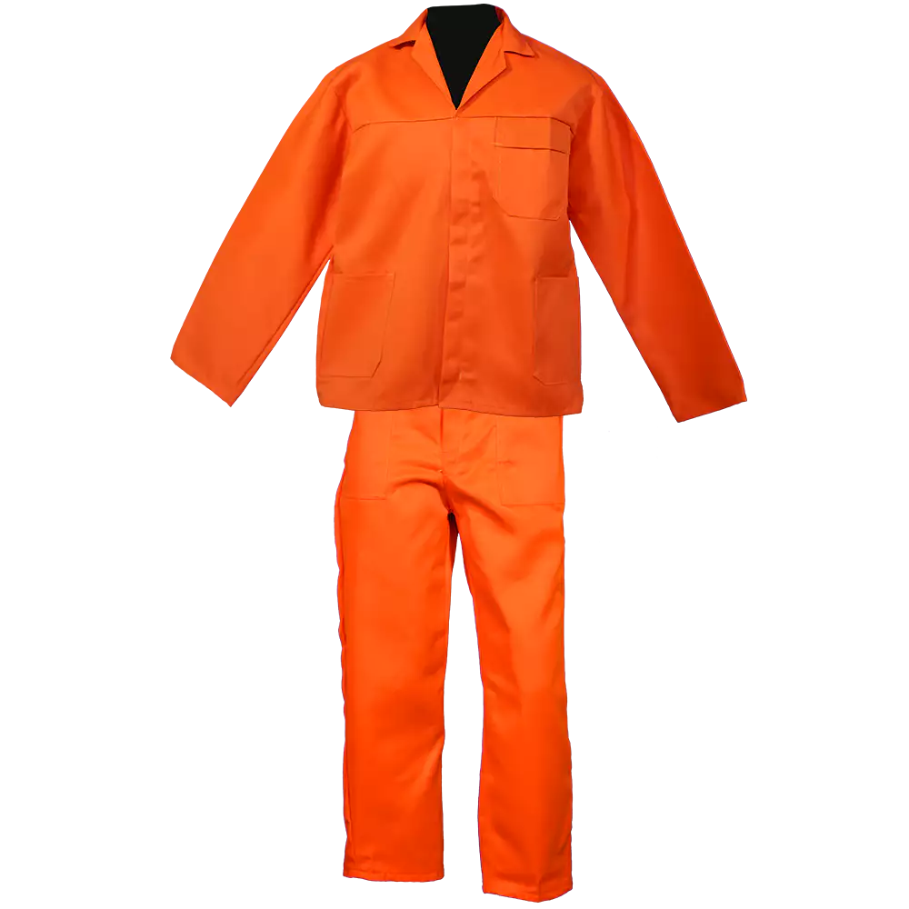 Orange Conti Suit ( 2 piece ) Poly cotton