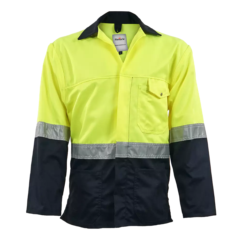 Navy / Lime Reflective Working Jacket