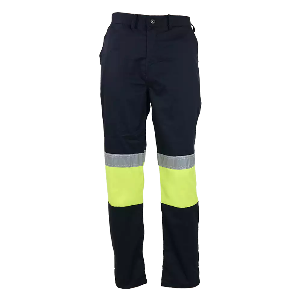 Navy / Lime Reflective Working Trouser