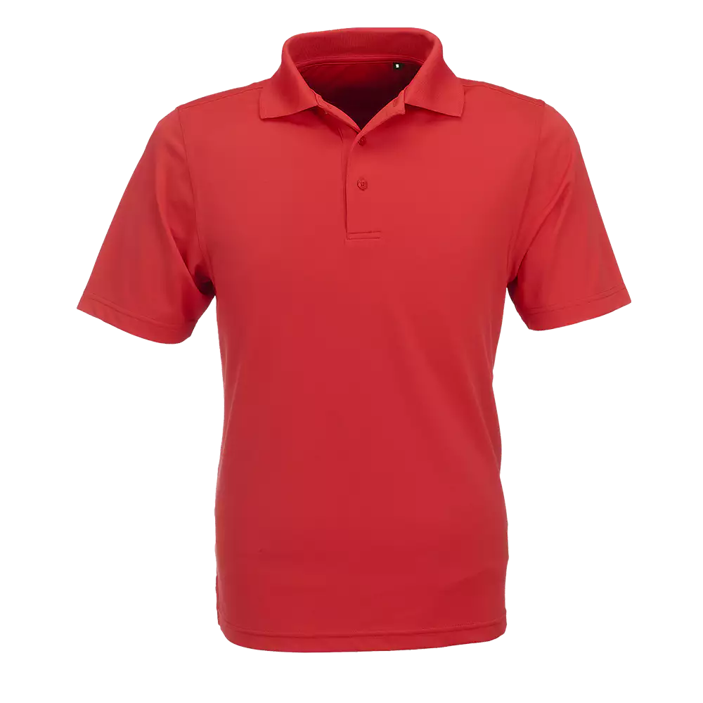 Golf Shirt Red Polycotton