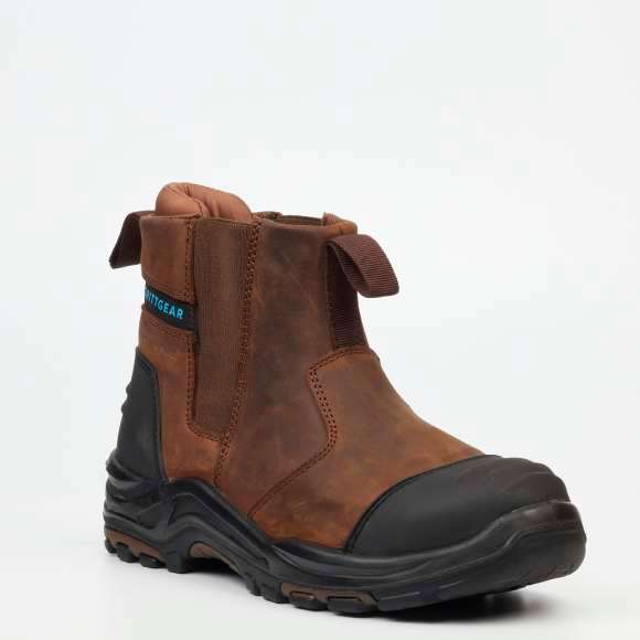 Slate  Crazy Horse Leather Safety Boot