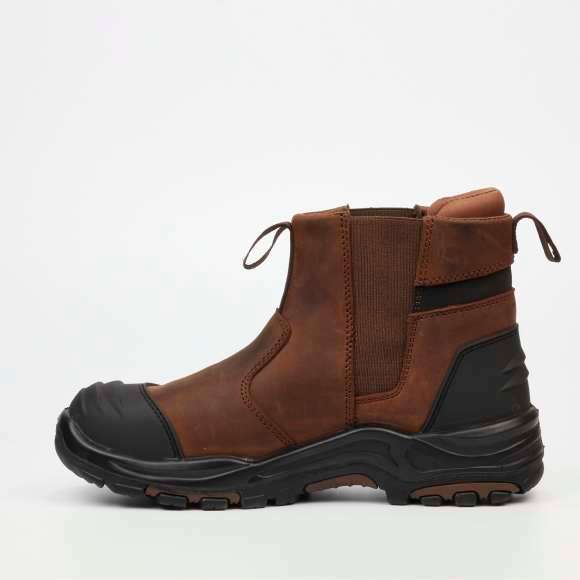 Slate  Crazy Horse Leather Safety Boot