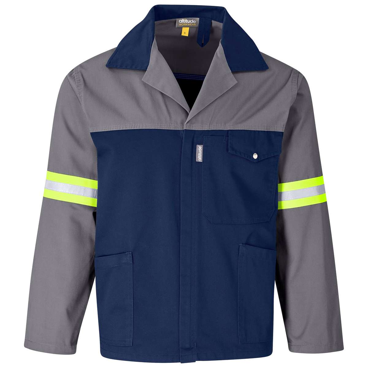 Site Premium Two-Tone Poly Cotton Jacket -Reflective Arms & Back