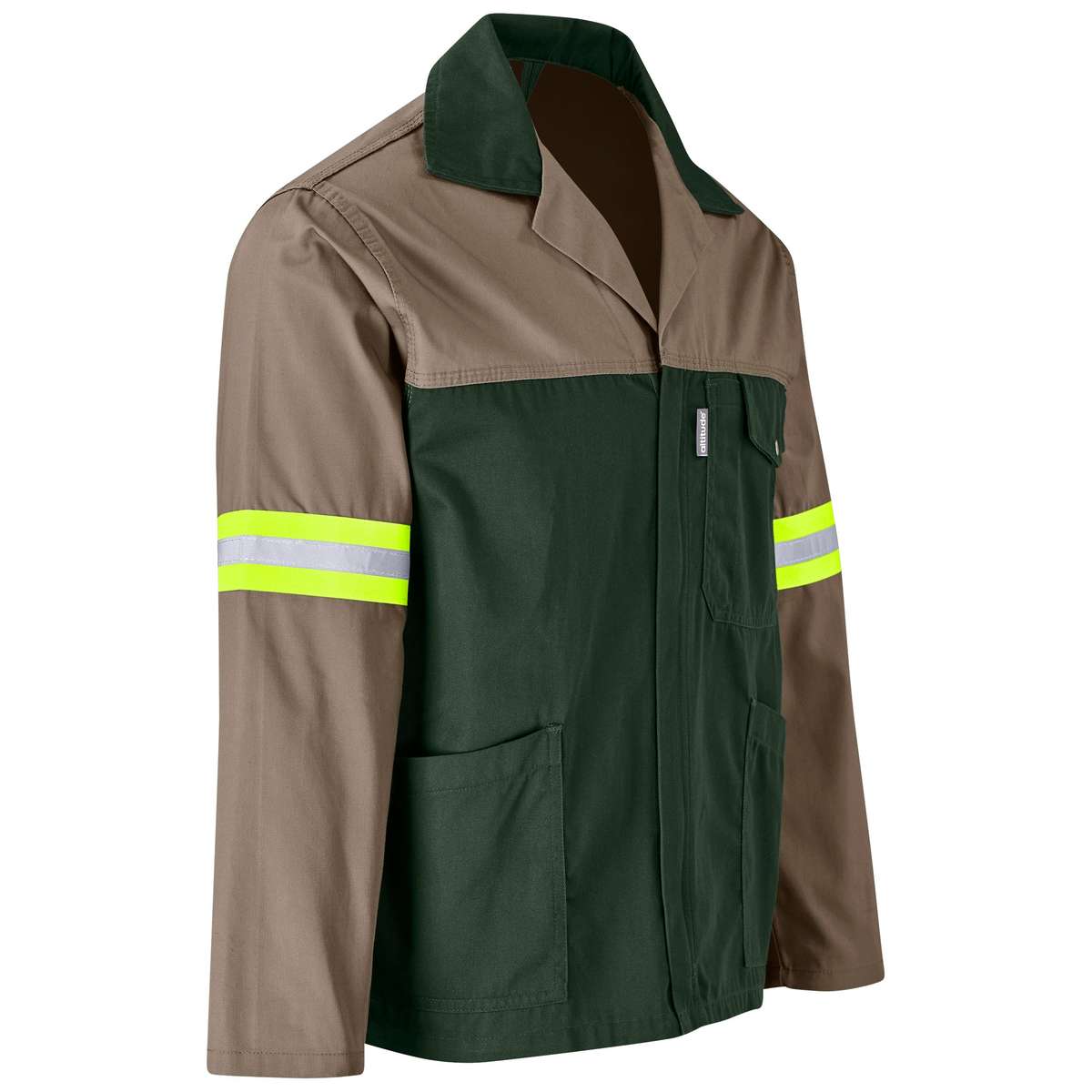 Site Premium Two-Tone Poly Cotton Jacket -Reflective Arms & Back