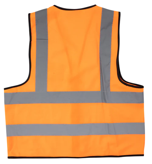 Pioneer®Orange Reflective Vest With Zip & Id Pouch
