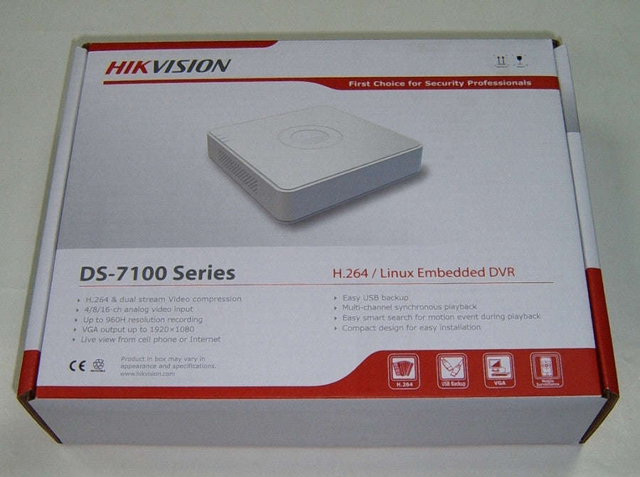 Hikvision Analogue DVR Series 7100 Series - 8 Channel DVR
