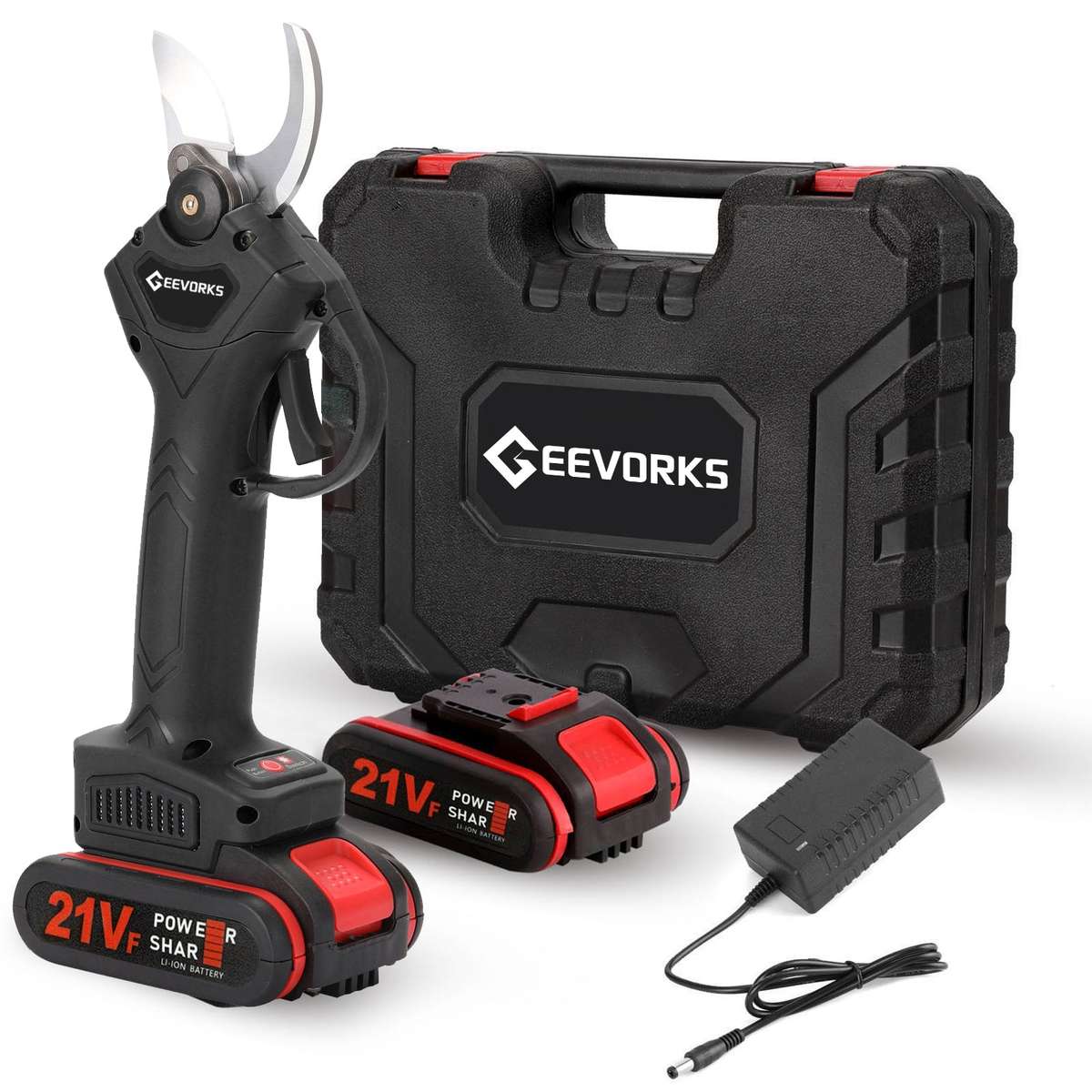 21V Cordless Electric Pruner Pruning Shear Efficient Fruit Tree Bonsai Pruning Branches Cutte