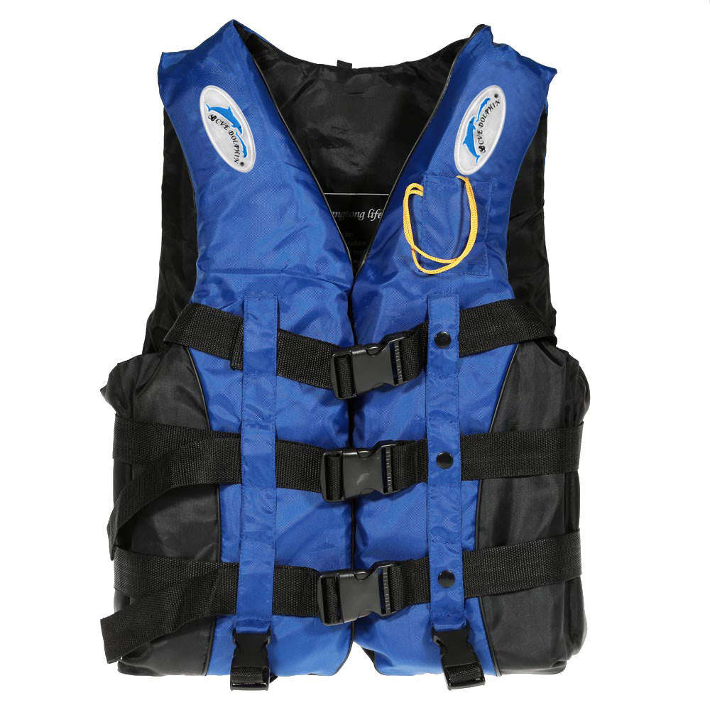 Adult Swimming Boating Drifting Safety Life Jacket Vest with Whistle L-2XL