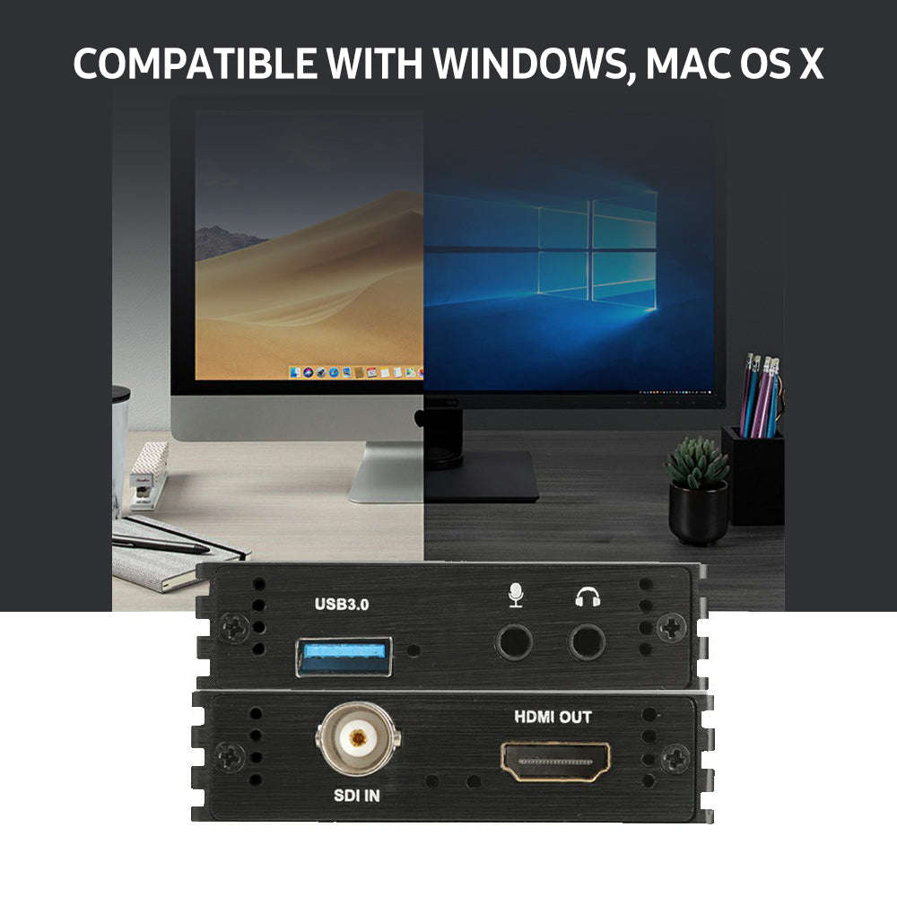 NK-M006 3G-SDI Video Capture Card USB3.0 HD 1080P Video Capture Box SDI to HDMI Adapter Converter Dr