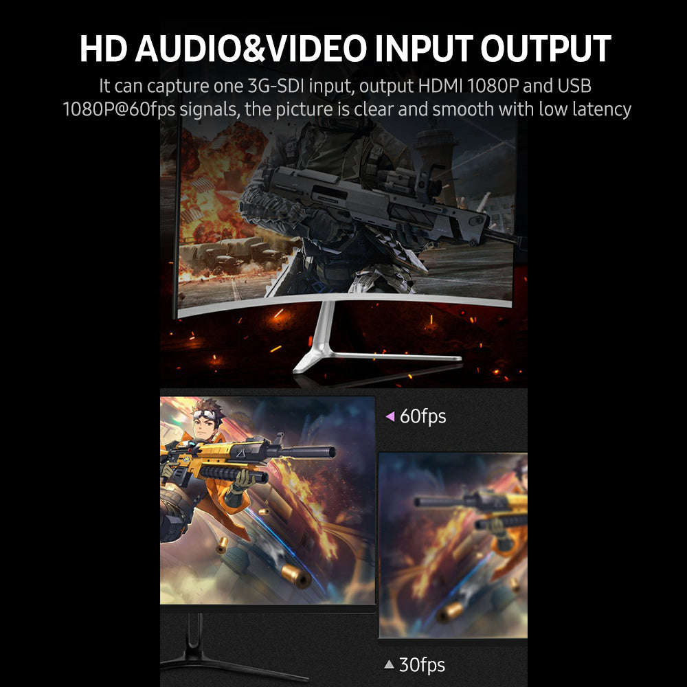 NK-M006 3G-SDI Video Capture Card USB3.0 HD 1080P Video Capture Box SDI to HDMI Adapter Converter Dr