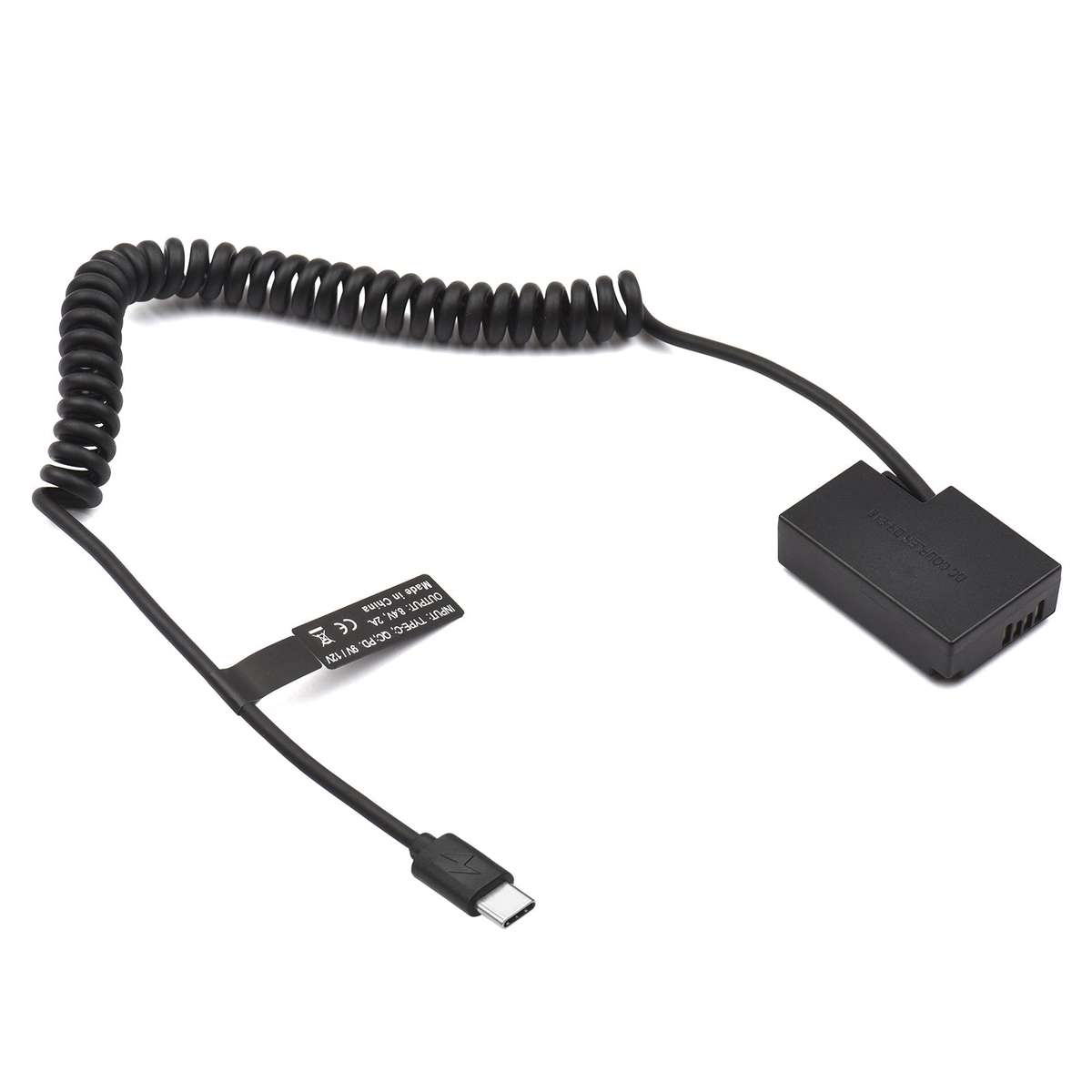 Type C to DR-E18 DC Coupler LP-E17 Dummy Battery Replacement for Canon RP EOS 77D 200D 250D 750D